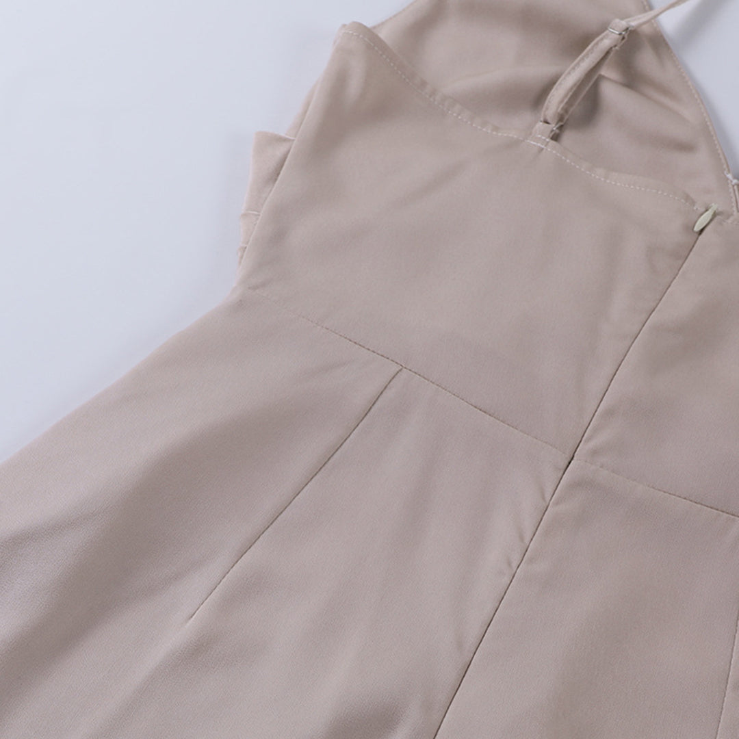 Olyndra | Women's Elegant Cowl Neck Slit Maxi Dress