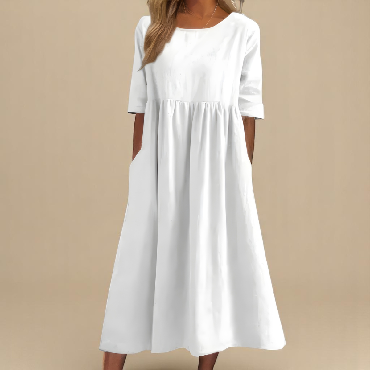 Ysolara | Women's Casual Summer Loose Fit Midi Dress