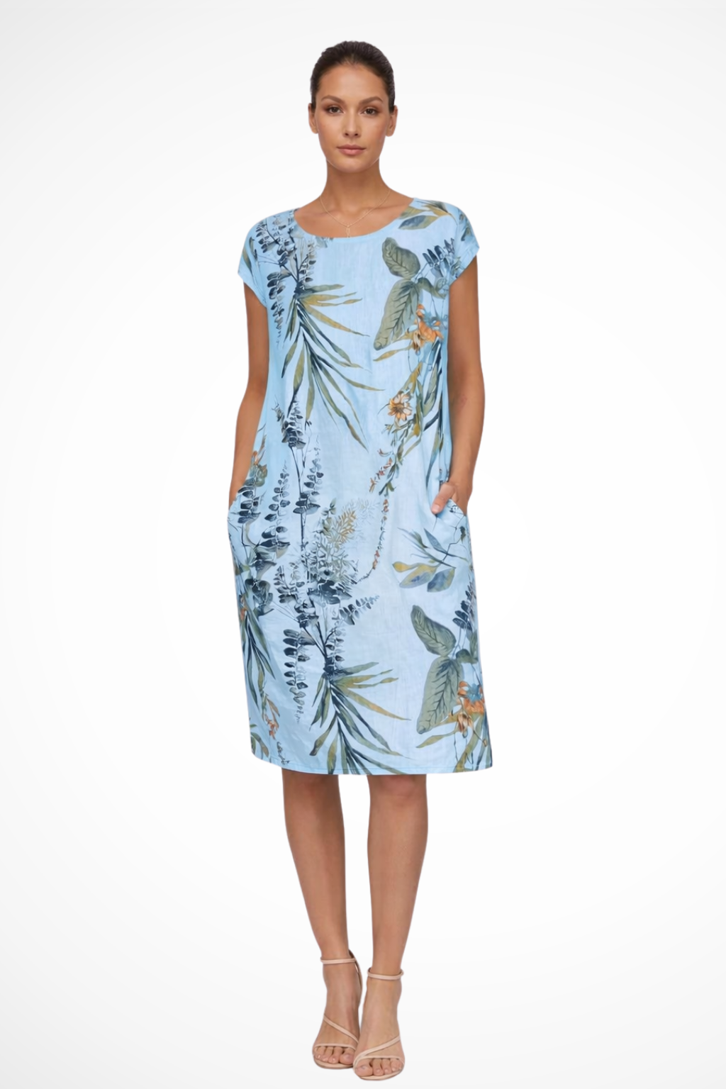Gweneira | Women's Relaxed Fit Botanical Print Summer Dress