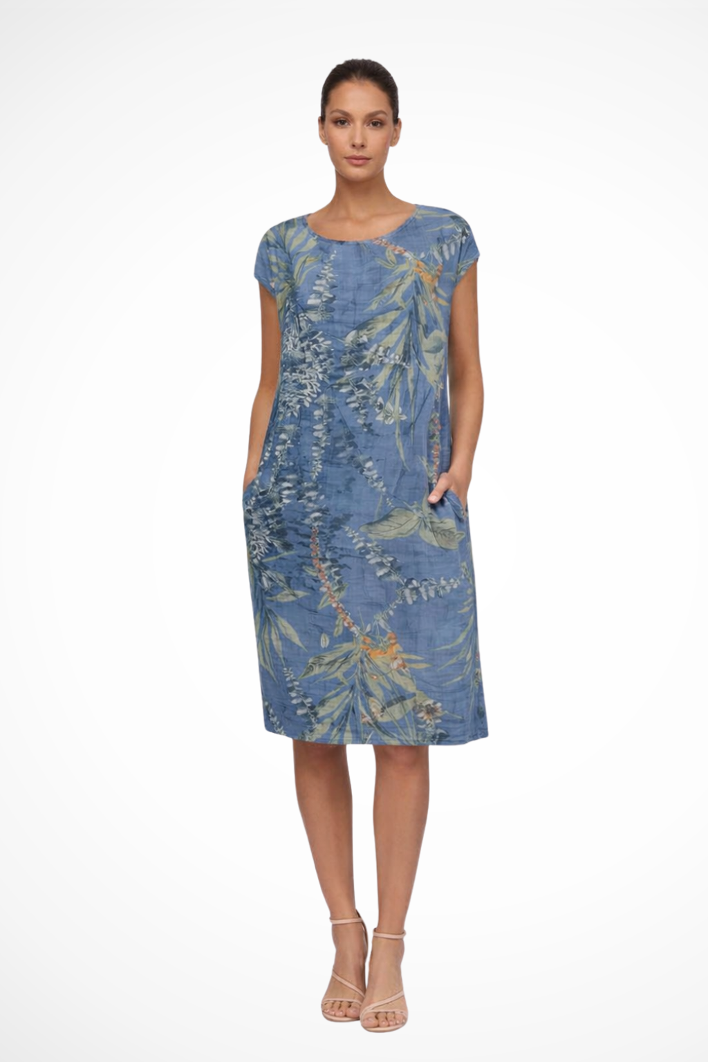 Gweneira | Women's Relaxed Fit Botanical Print Summer Dress