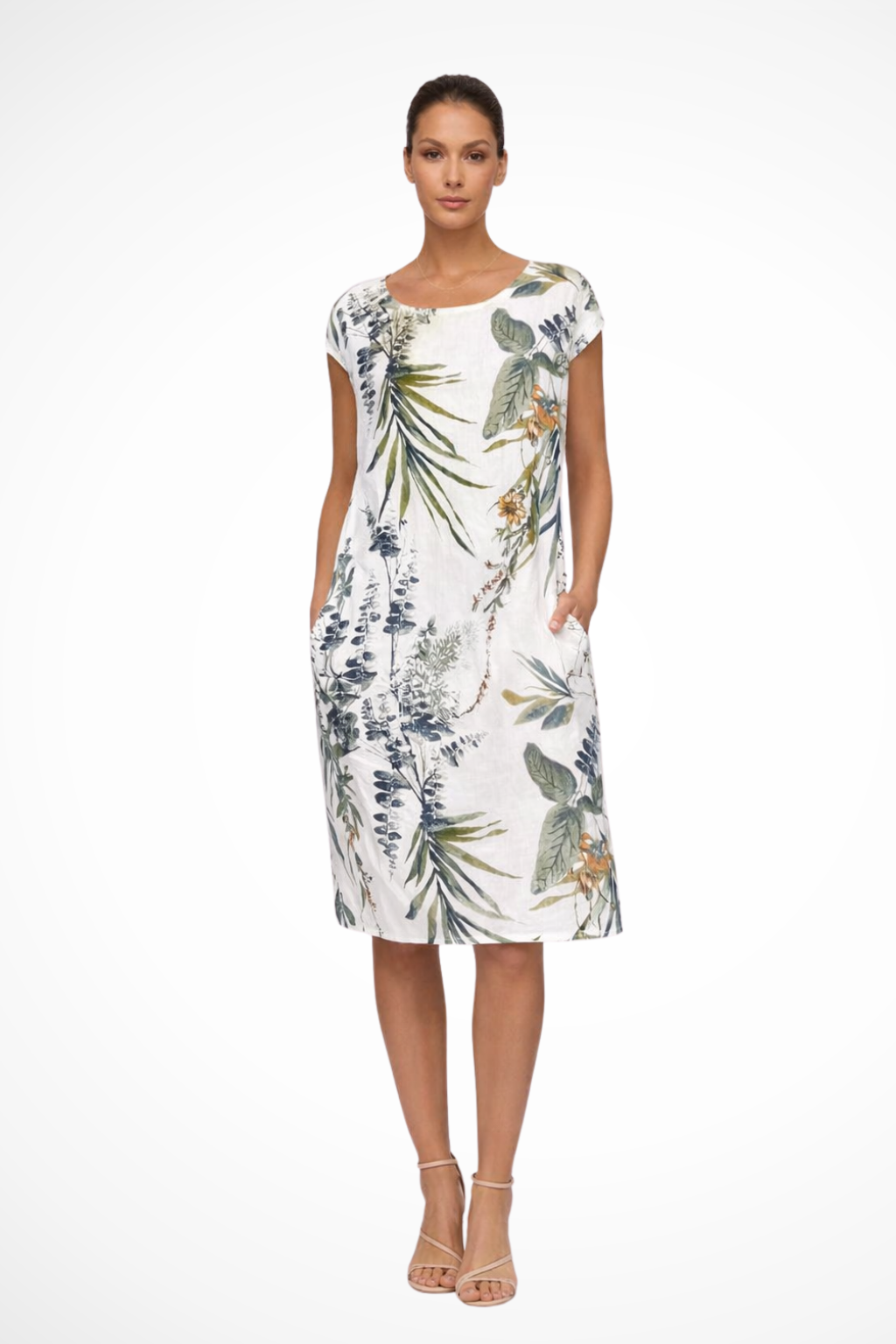 Gweneira | Women's Relaxed Fit Botanical Print Summer Dress
