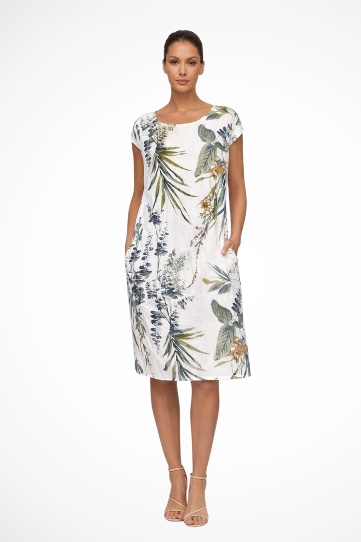 Gweneira | Women's Relaxed Fit Botanical Print Summer Dress