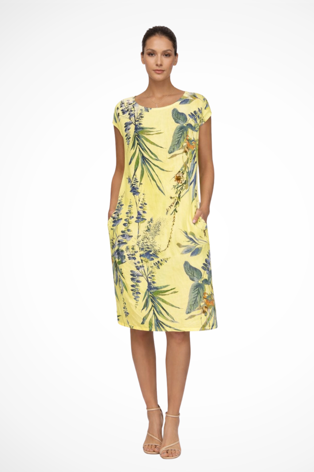 Gweneira | Women's Relaxed Fit Botanical Print Summer Dress