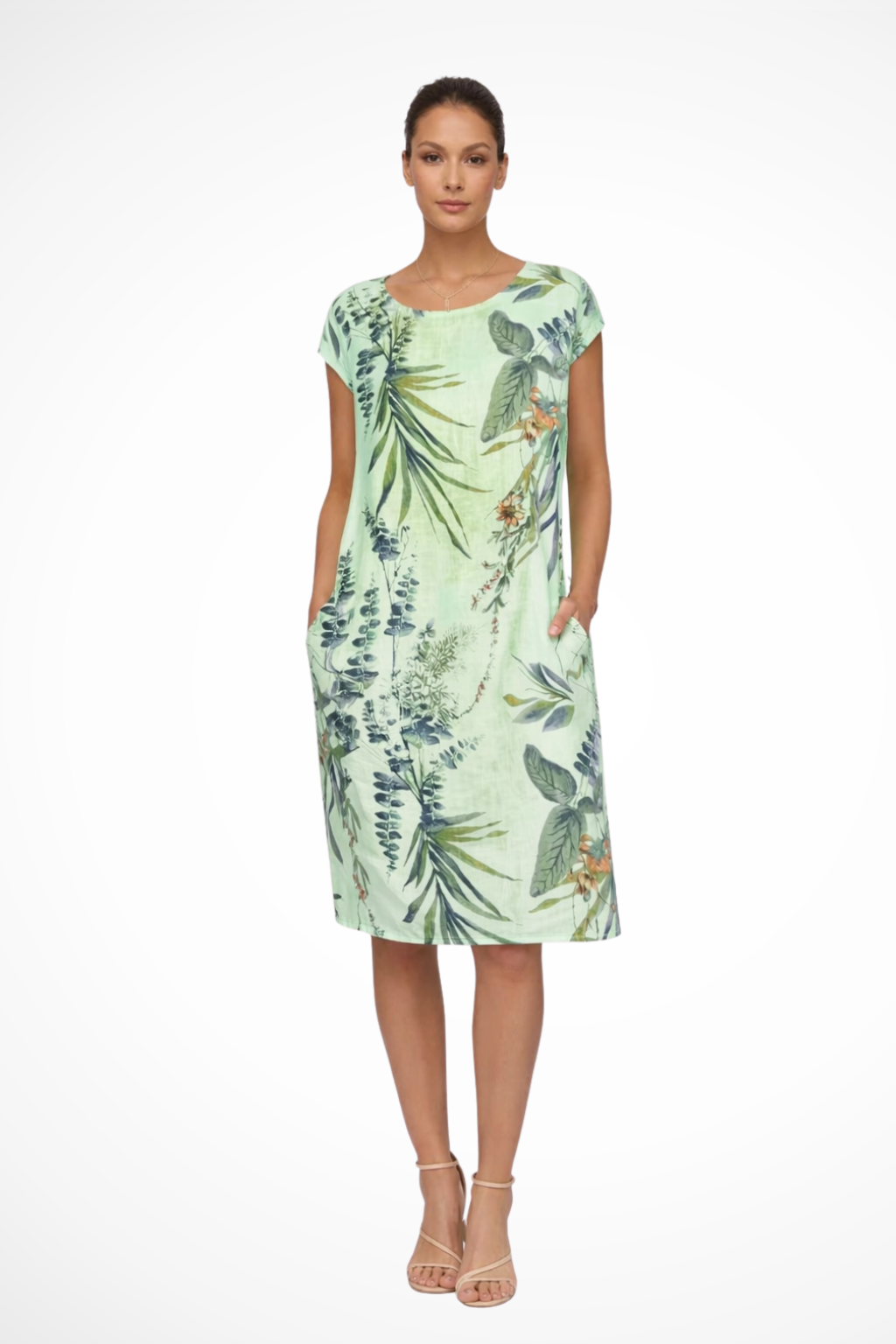 Gweneira | Women's Relaxed Fit Botanical Print Summer Dress