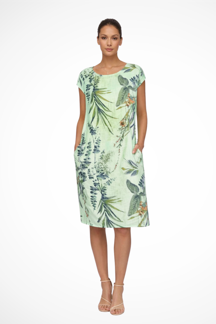 Gweneira | Women's Relaxed Fit Botanical Print Summer Dress