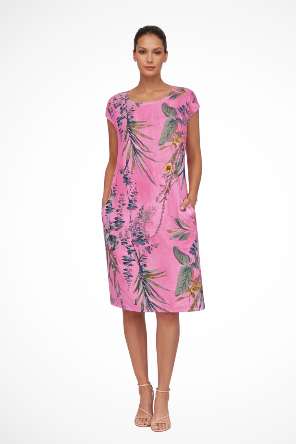 Gweneira | Women's Relaxed Fit Botanical Print Summer Dress