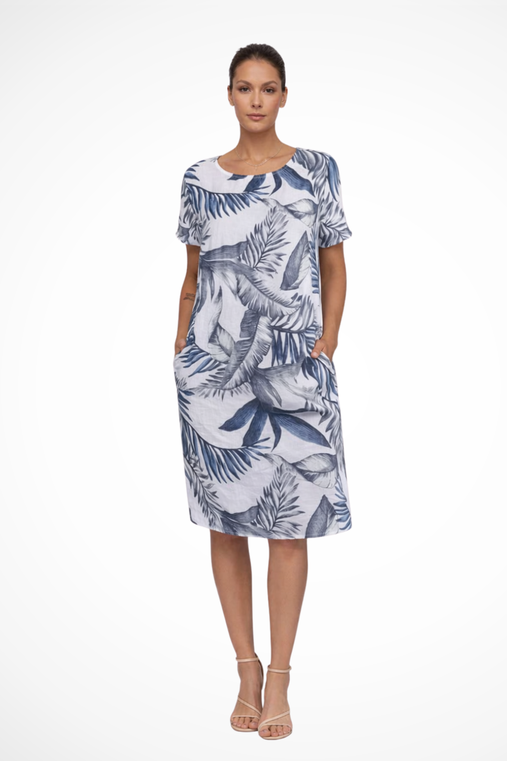 Gweneira | Women's Relaxed Fit Botanical Print Summer Dress
