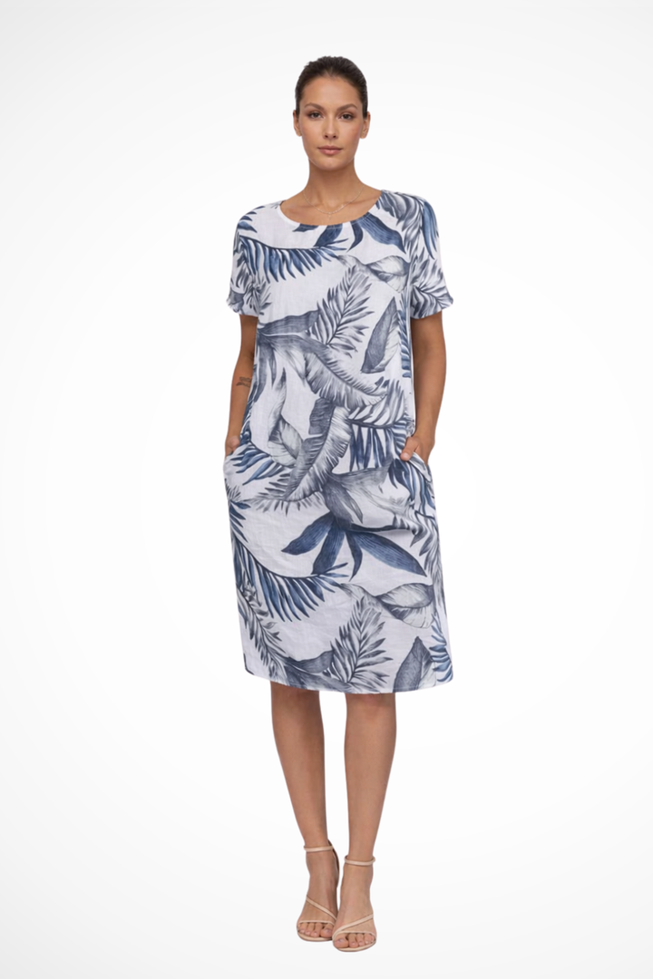 Gweneira | Women's Relaxed Fit Botanical Print Summer Dress