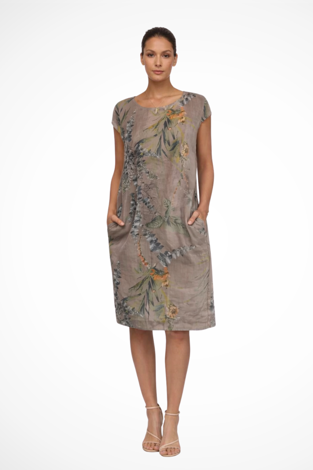 Gweneira | Women's Relaxed Fit Botanical Print Summer Dress