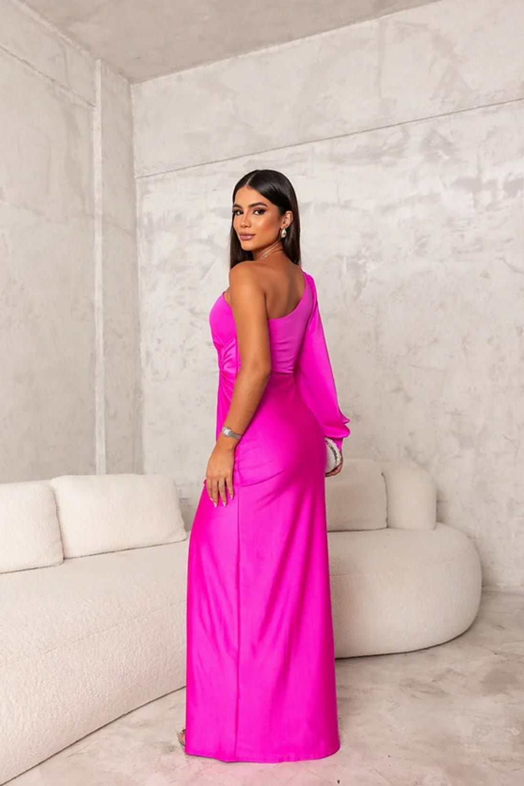 Waverly | Women's Elegant One-Shoulder Twist Maxi Dress