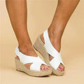 Volda | Women's Cross Strap Wedge Sandals
