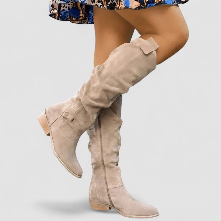 Kaelin | Women's High Knee Orthopedic Suede Boots
