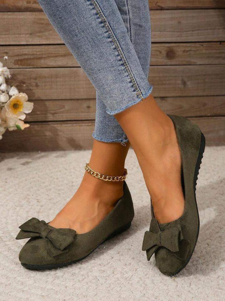 Thiora | Women's Bow Slip-On Comfort Shoes