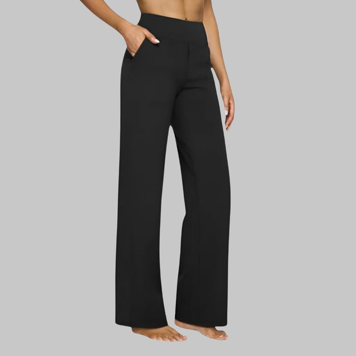 Elmyra | Women's Soft Jersey Wide Leg Trousers
