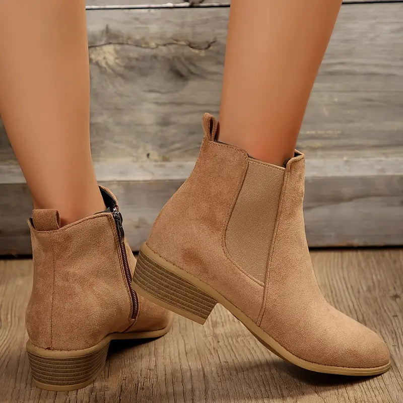 Keilani | Women's Pointed-Toe Side-Zip Chelsea Ankle Boots