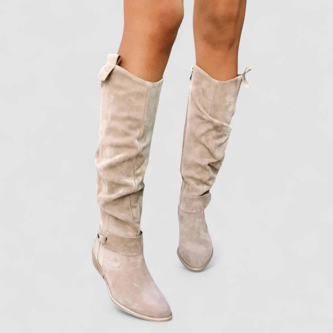 Kaelin | Women's High Knee Orthopedic Suede Boots