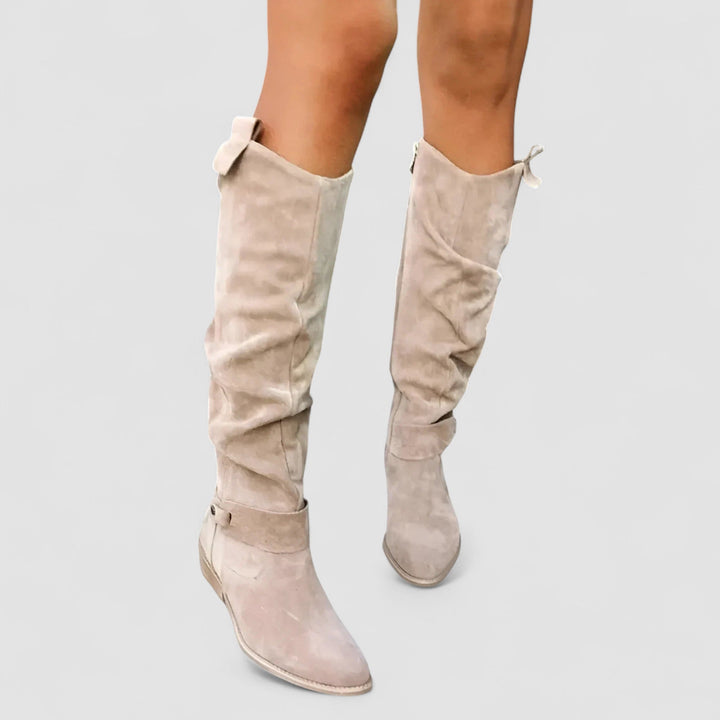 Kaelin | Women's High Knee Orthopedic Suede Boots