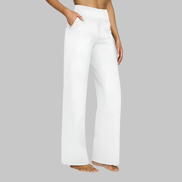 Elmyra | Women's Soft Jersey Wide Leg Trousers