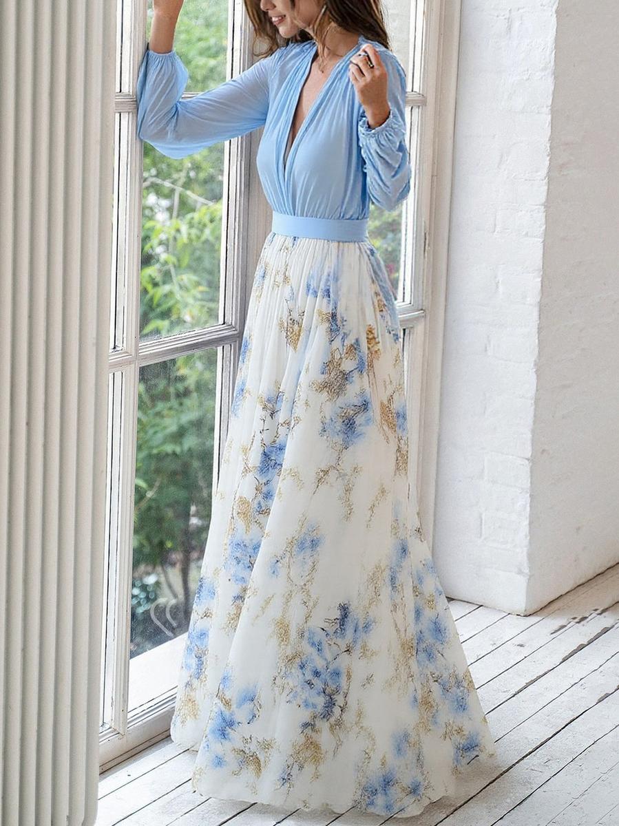 Clementine | Women's Elegant Floral Maxi Dress