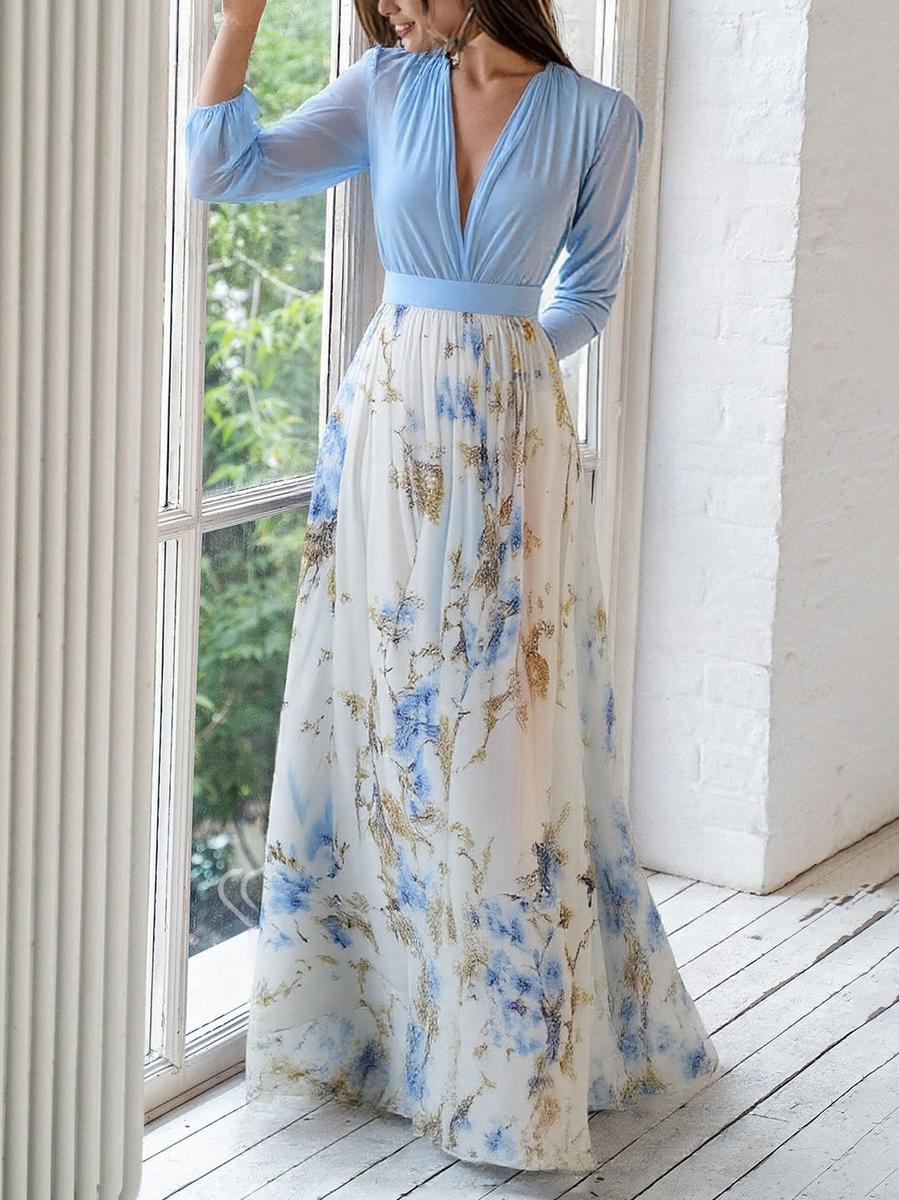 Clementine | Women's Elegant Floral Maxi Dress