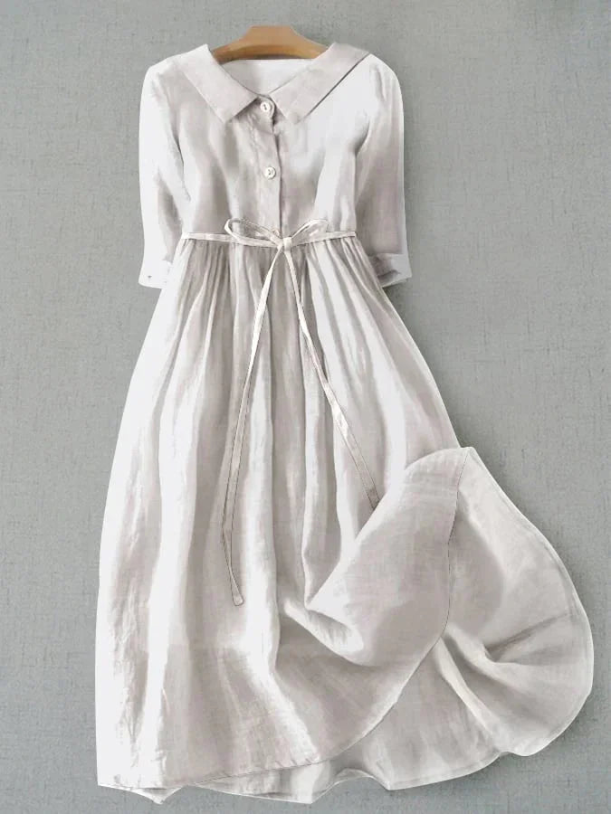 Rosalind | Women's Casual Belted Midi Dress