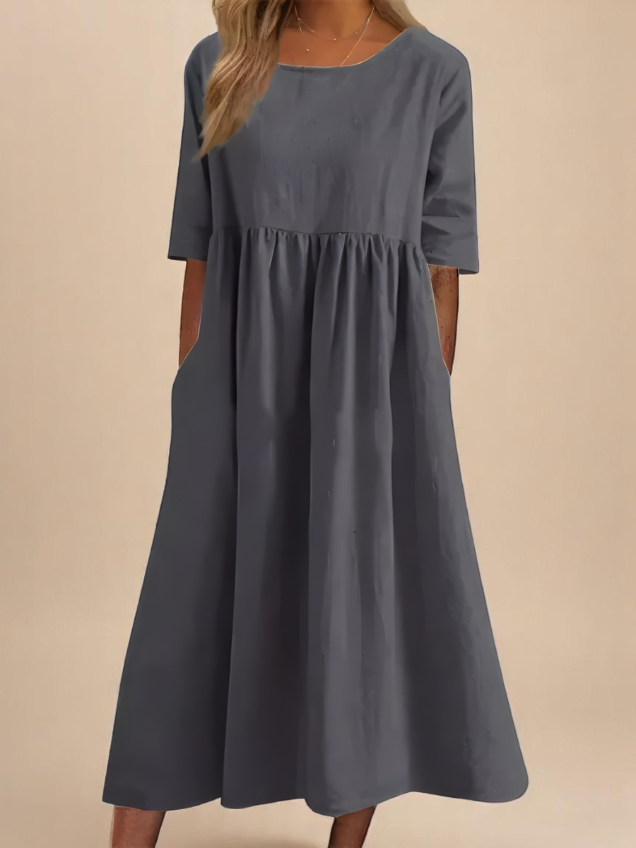 Ysolara | Women's Casual Summer Loose Fit Midi Dress