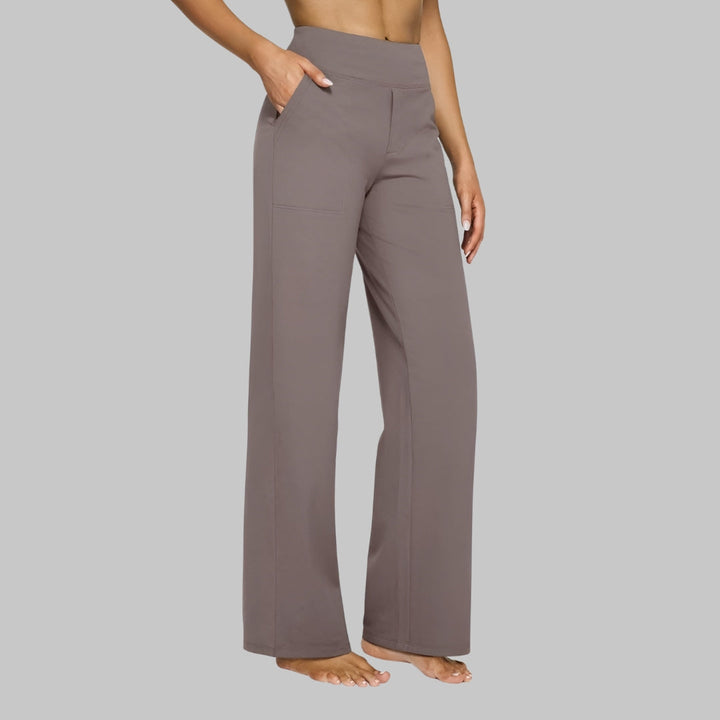 Elmyra | Women's Soft Jersey Wide Leg Trousers