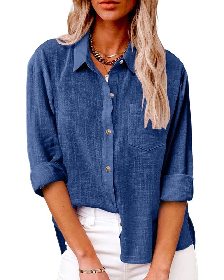 Radmila | Women's Relaxed Fit Button-Down Linen Shirt