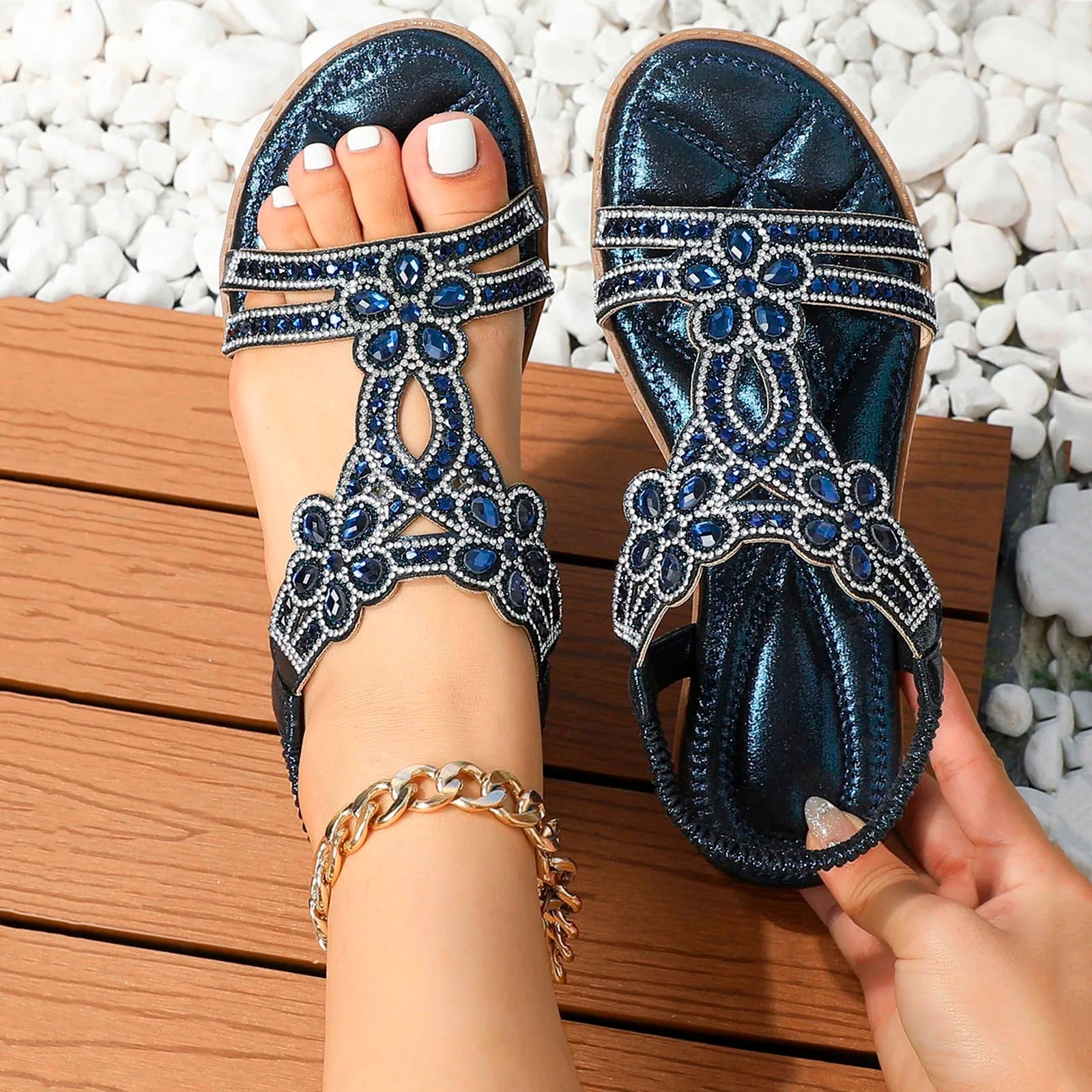 Zivra | Women's Beaded Boho Sandals