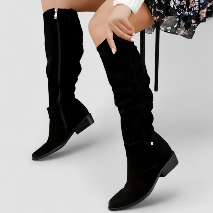 Kaelin | Women's High Knee Orthopedic Suede Boots