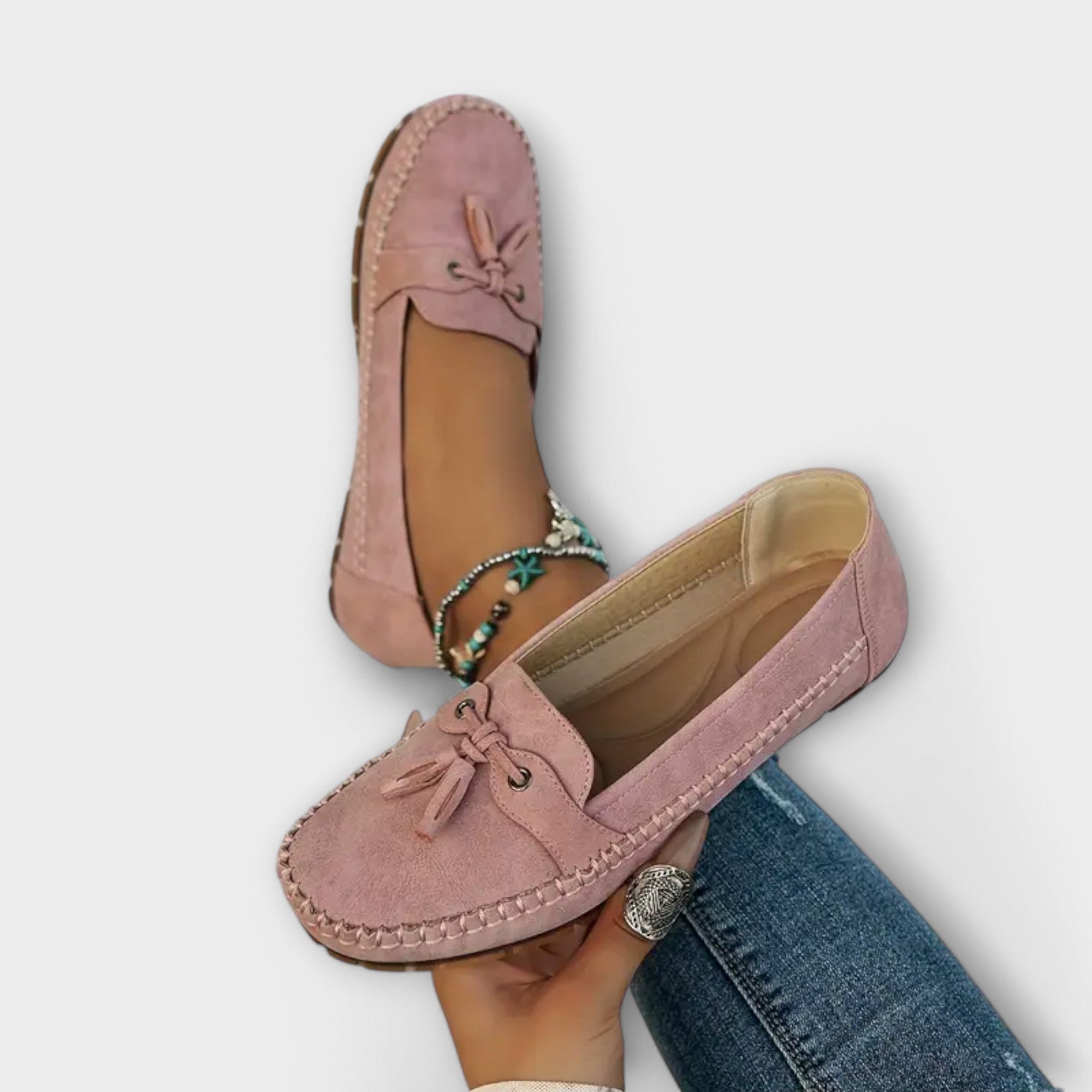 Elowra | Women's Tassel Slip-On Loafers