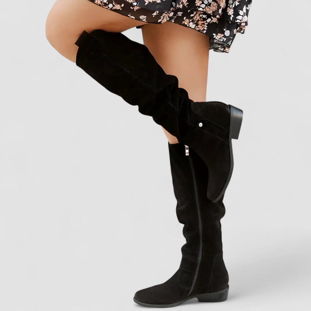 Kaelin | Women's High Knee Orthopedic Suede Boots