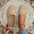Delphine | Women's Slip-On Stud Detail Loafers