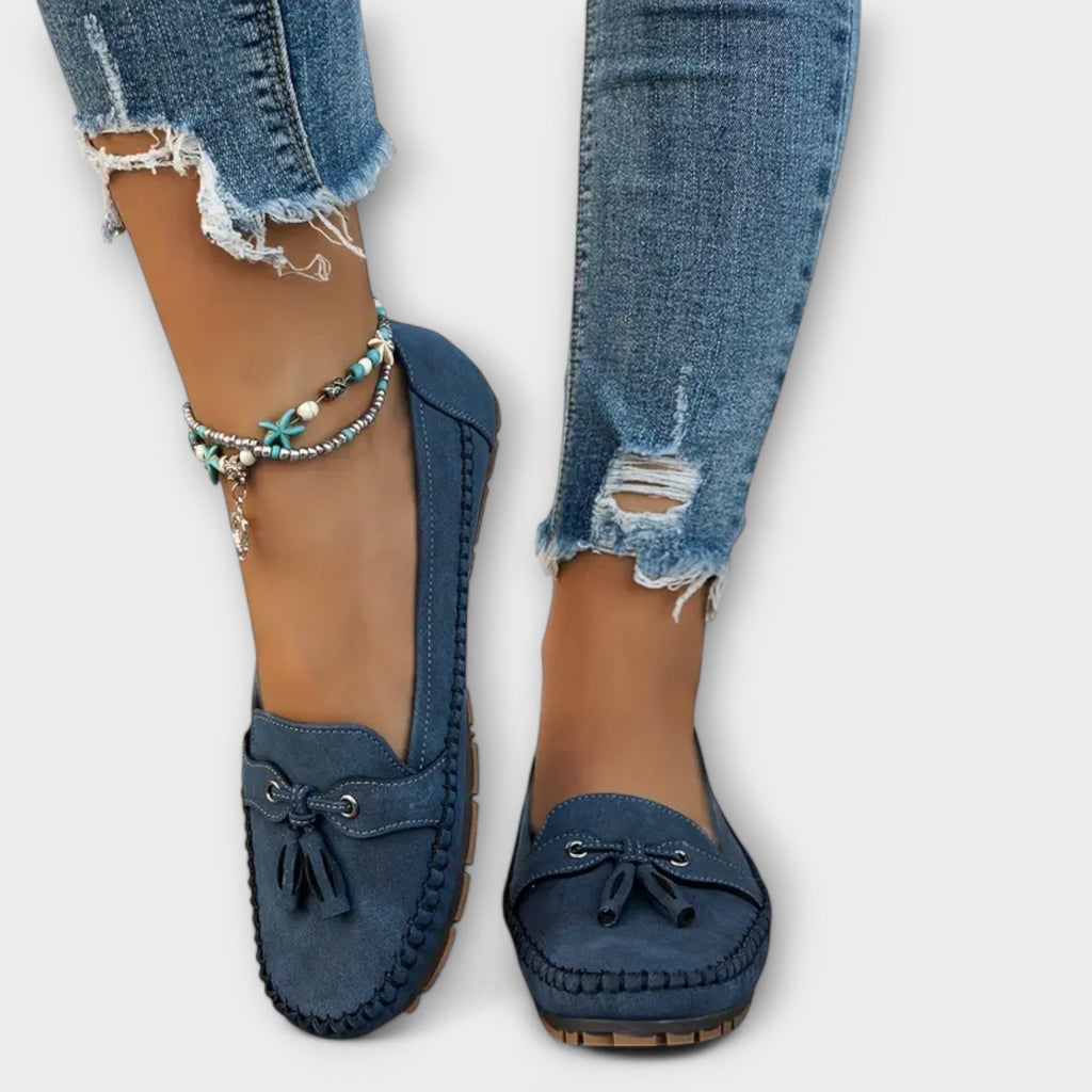 Elowra | Women's Tassel Slip-On Loafers
