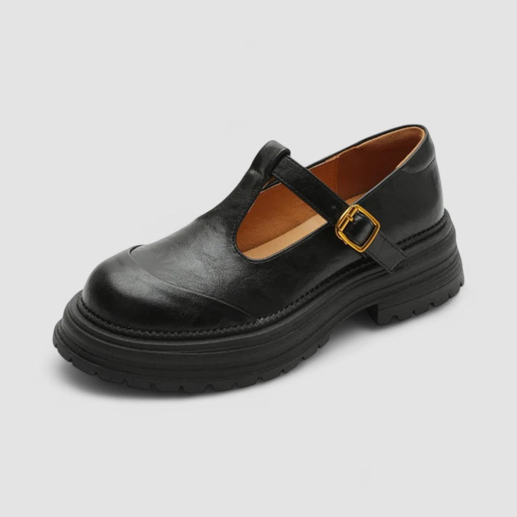 Isenra | Women's T-Strap Chunky Sole Mary Jane Shoes