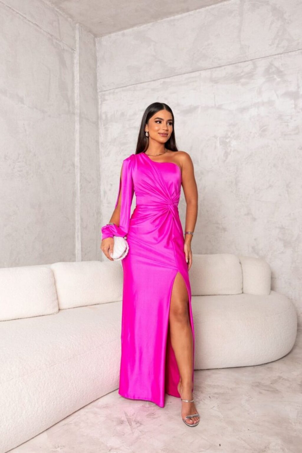 Waverly | Women's Elegant One-Shoulder Twist Maxi Dress