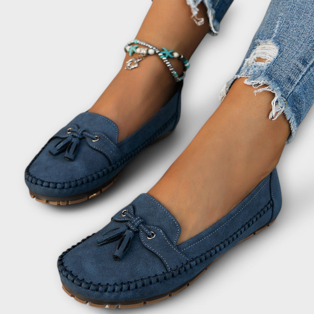 Elowra | Women's Tassel Slip-On Loafers