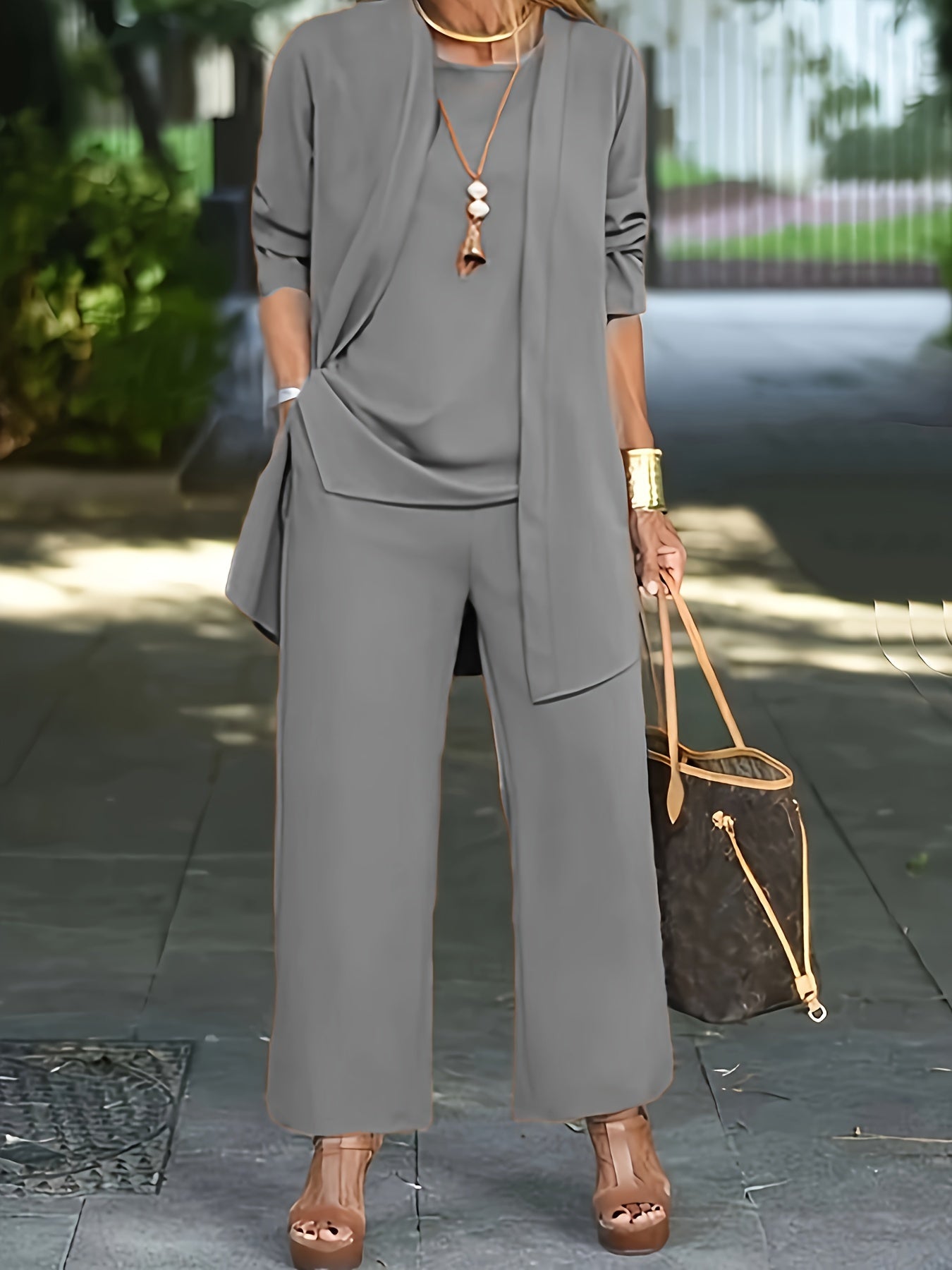 Jessamine | Women's Casual Three-Piece Trouser Set