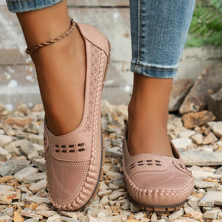 Delphine | Women's Slip-On Stud Detail Loafers