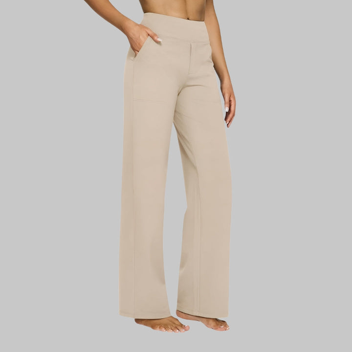 Elmyra | Women's Soft Jersey Wide Leg Trousers