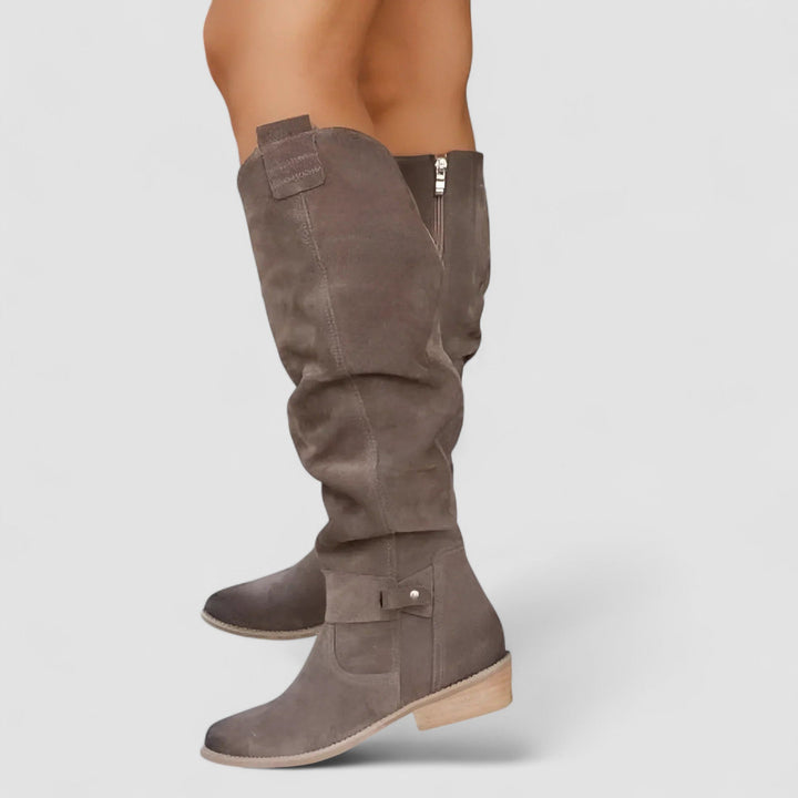 Kaelin | Women's High Knee Orthopedic Suede Boots