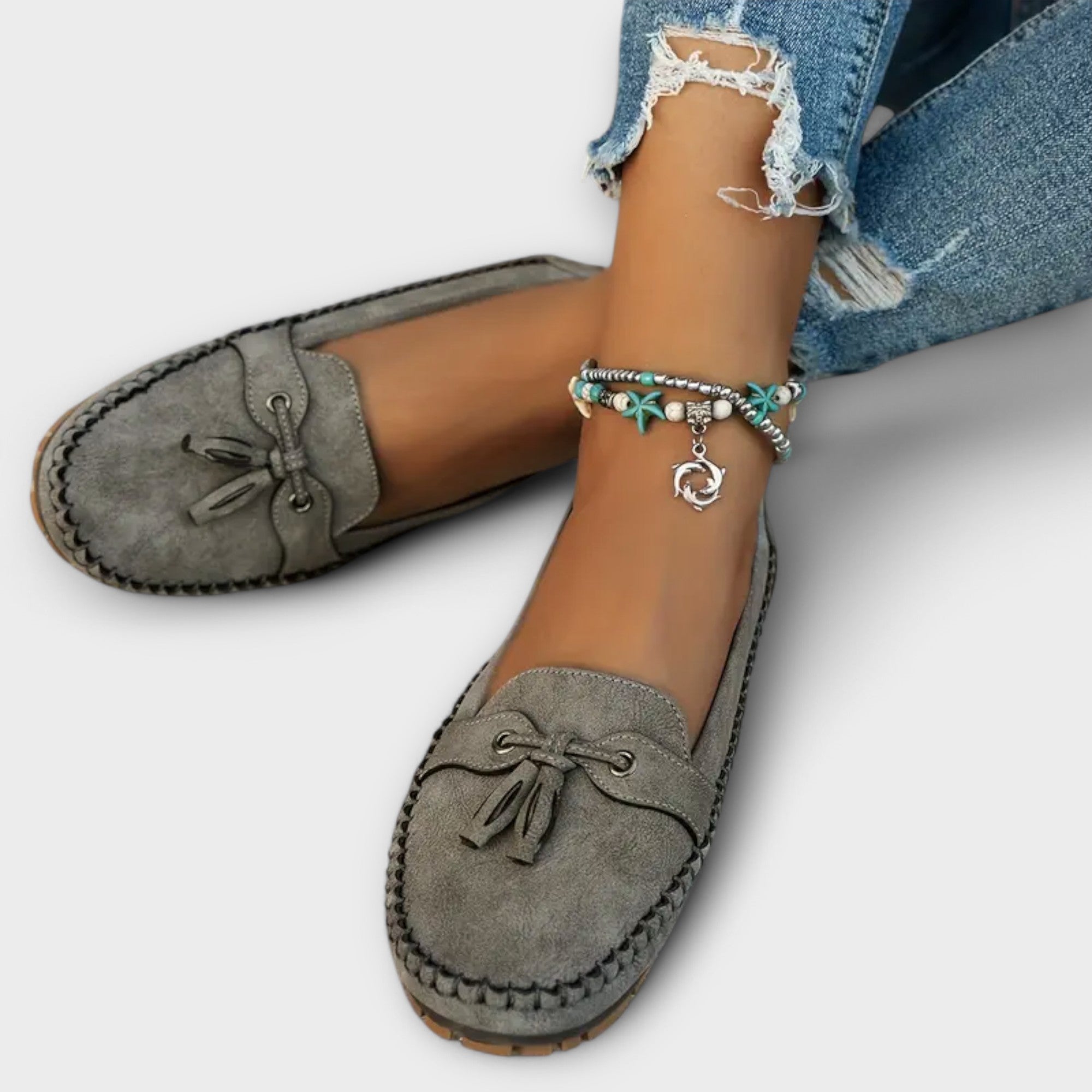 Elowra | Women's Tassel Slip-On Loafers