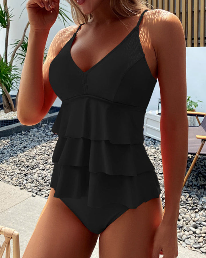 Loxley | Women's Ruffled One-Piece Swimsuit