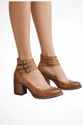 Fionnala | Women's Strappy Double Buckle Ankle Strap Heels