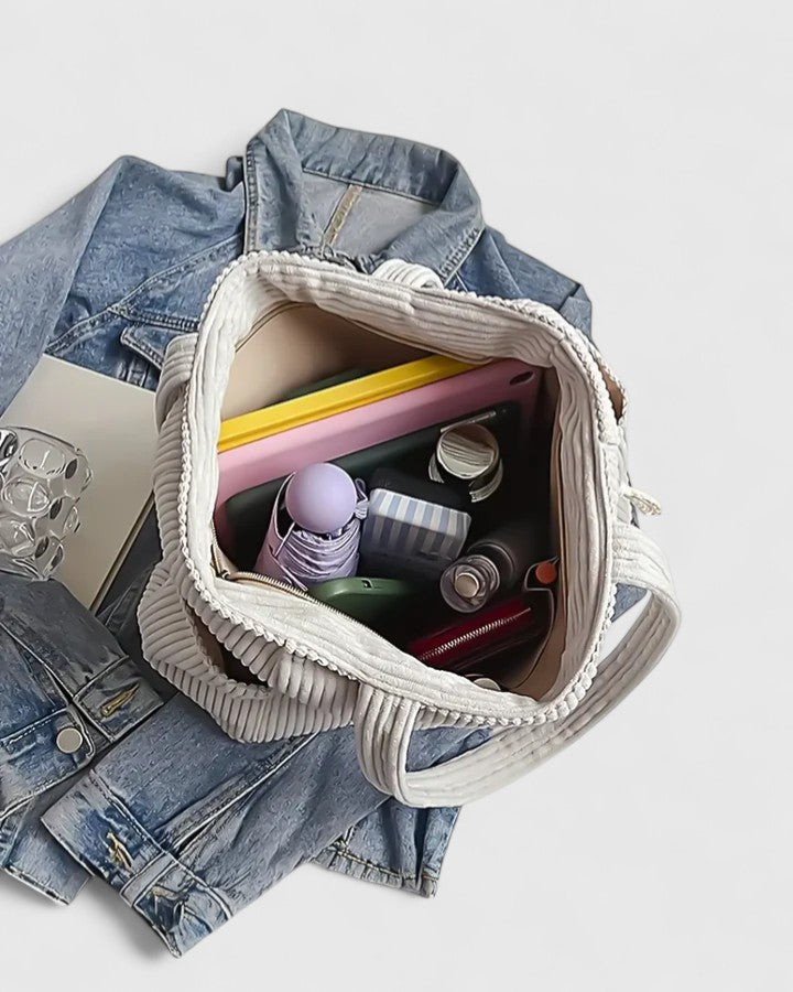 Hadleigh | Women's Structured Open-Top Tote Bag