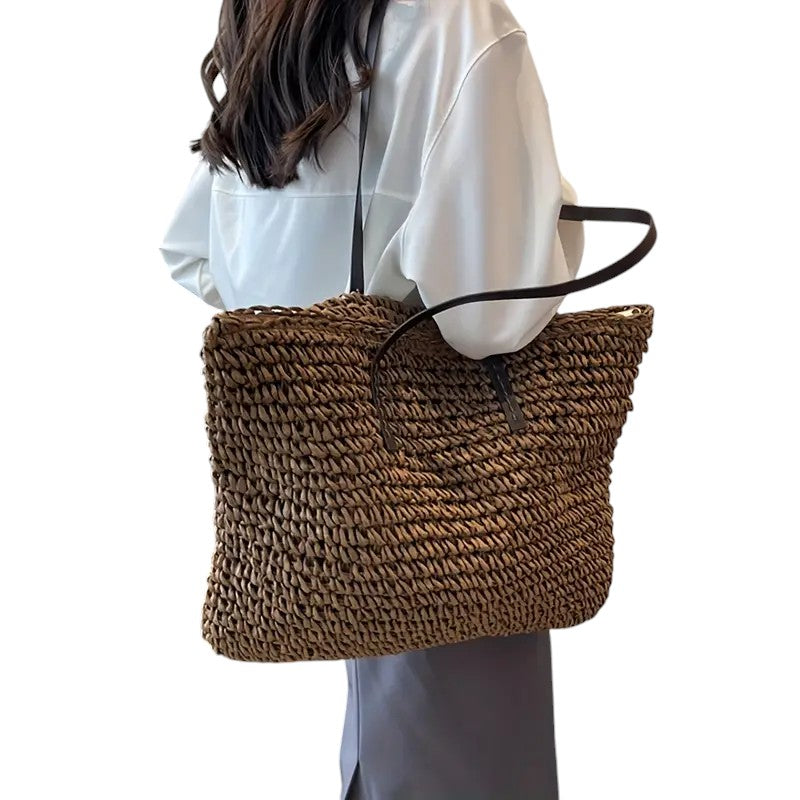 Daphne | Women's Casual Woven Straw Tote Bag