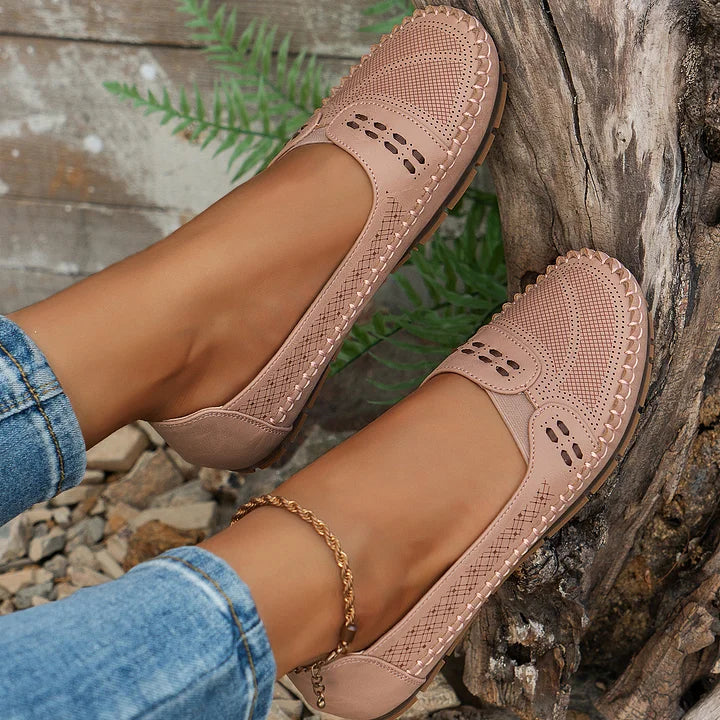 Delphine | Women's Slip-On Stud Detail Loafers