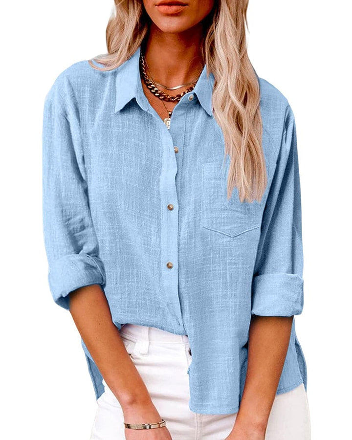 Radmila | Women's Relaxed Fit Button-Down Linen Shirt