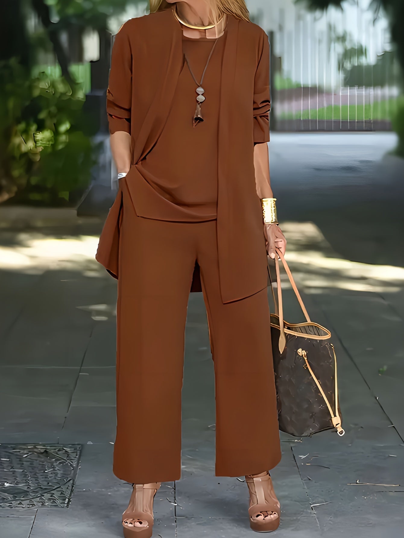 Jessamine | Women's Casual Three-Piece Trouser Set