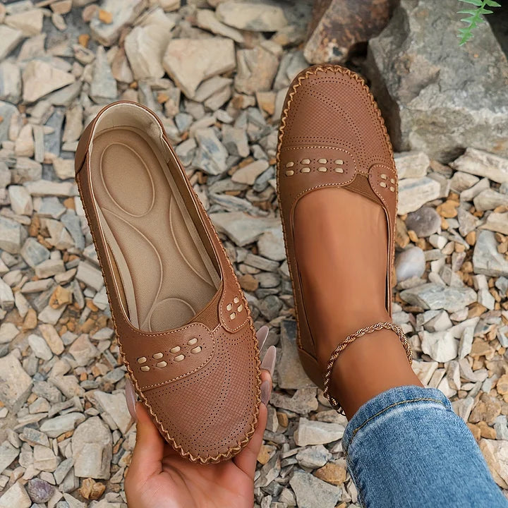 Delphine | Women's Slip-On Stud Detail Loafers